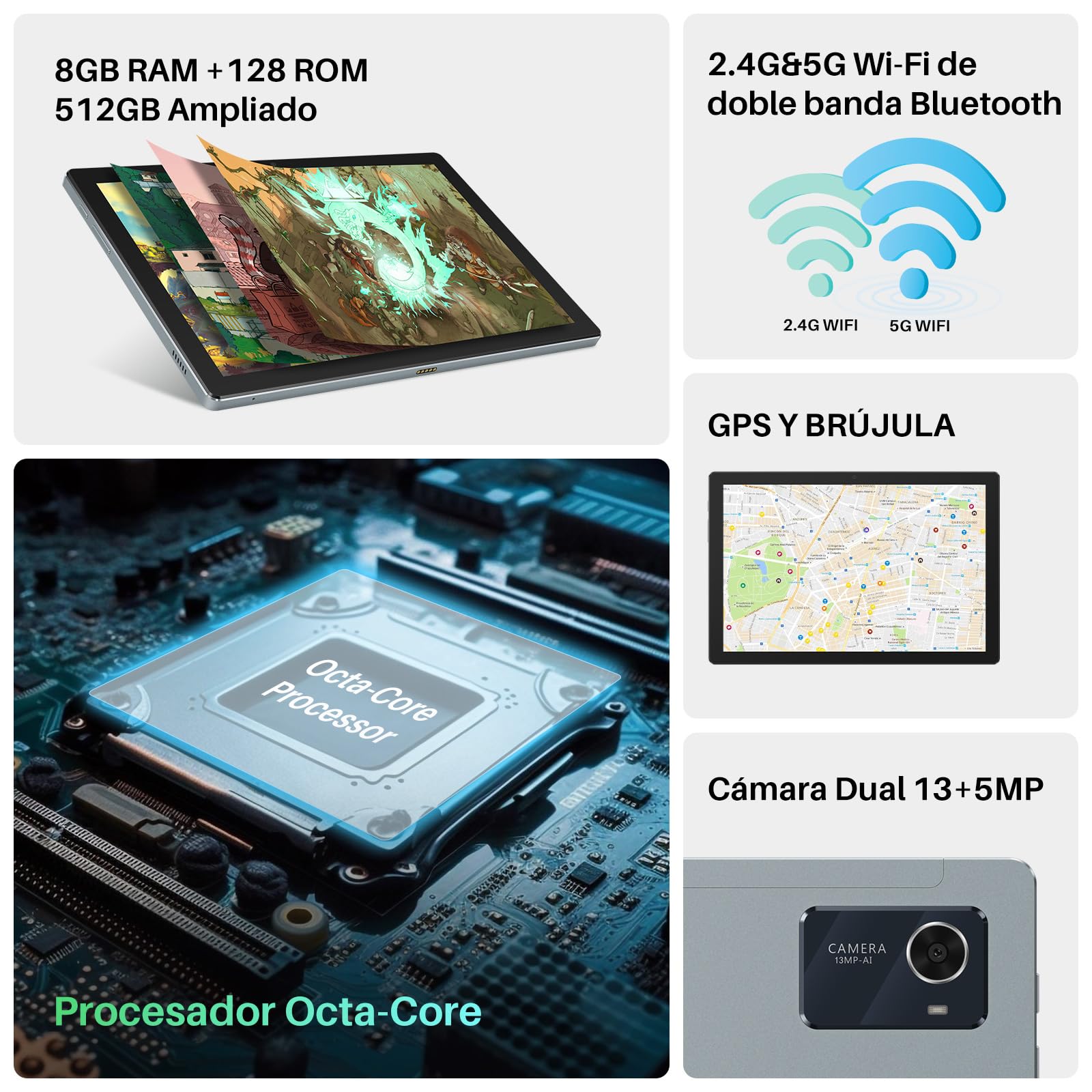 HUION Kamvas Slate 10 Tableta de Dibujo Independiente con Pantalla Laminado Completo, Tableta Gráfica FHD de 10,1" y Lápiz óptico de 4096 Niveles, Android 12, 8GB + 128GB para Artista Principiante