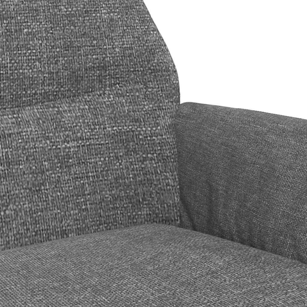 Relaxsessel Hellgrau Stoff mit Metallgestell, drehbar 360 Grad, gepolstert mit Schaumstoff, ergonomisch bequemer Lounge Sessel für Wohnzimmer, Büro, Leseecke, mit Armlehne und Rückenlehne
