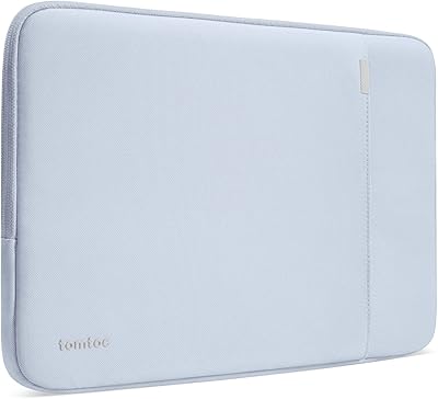 tomtoc 360° Laptop Tasche Hülle für 15-Zoll Neu MacBook Air M5/A3448 (2026), M4/A3241 (2025), M3/A3114, M2/A2941, 15‘’ Surface Laptop 7 Edition (Copilot+ PC)/6/5/4, Wasserabweisend Laptophülle