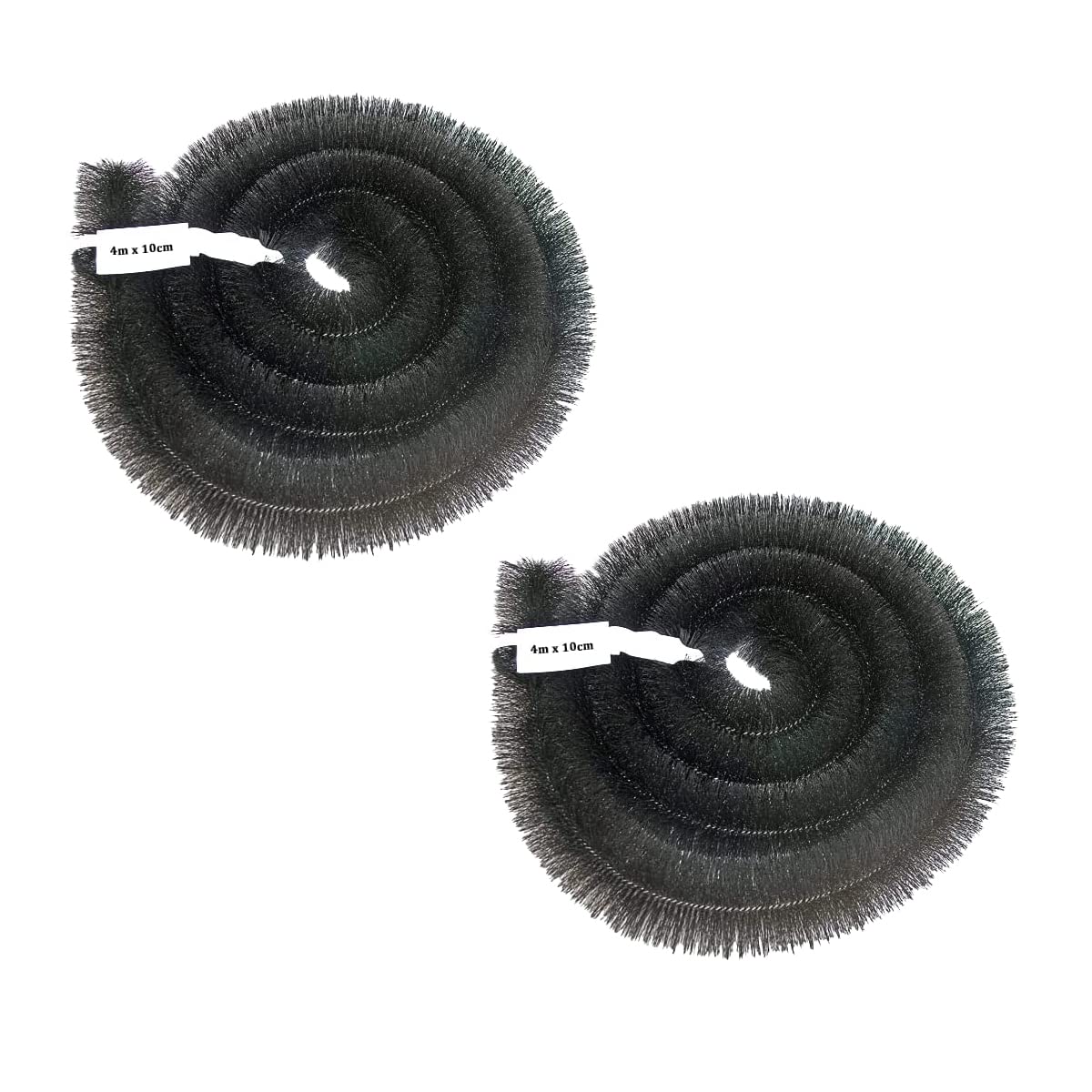 Fine Garden Gutter Brush 8 Meter x 100mm, DIY Gutter Cleaning Tools, Gutter Brush Leaf Guard with Stainless Steel Bristles, Gutter Leaf Guard to Keep Out Leaf and Moss Debris