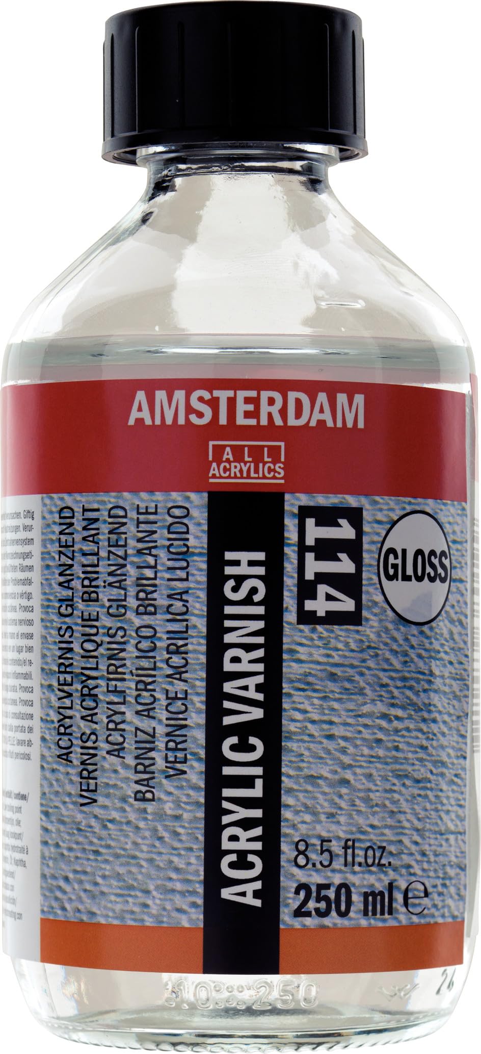 Amsterdam Protection - Acrylic Varnish 114 Gloss 250 ml - Non-Yellowing Durable Seal for Acrylic & Oil Paintings