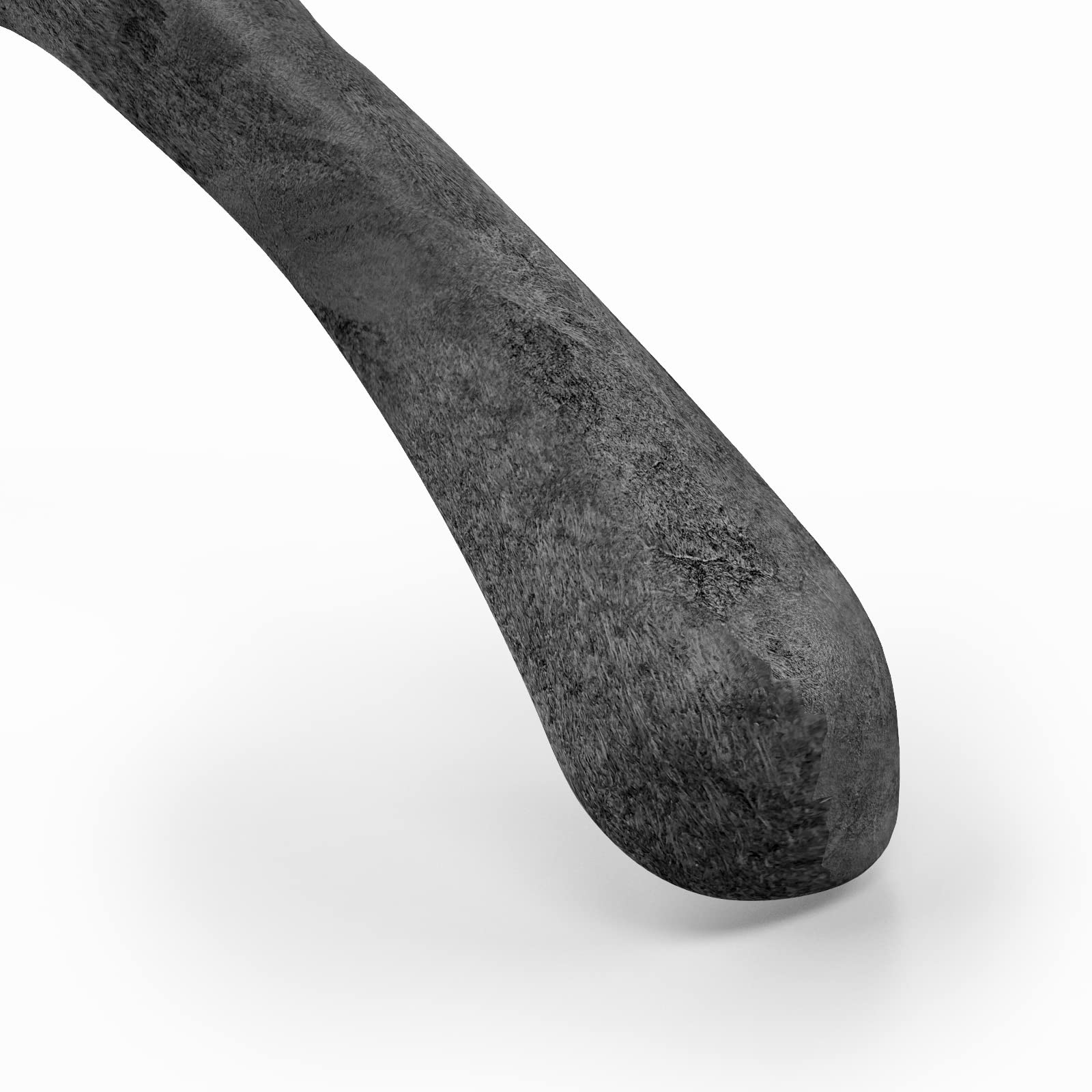 Mainetti Appendini per Capispalla, Cappotti, Giacche, Abiti Pesanti Uomo Donna, Grucce in Plastica, Robuste, con Effetto Venature Legno, Made in Italy, Set di 10 Pezzi (Nero con gancio zincato, 43 cm)