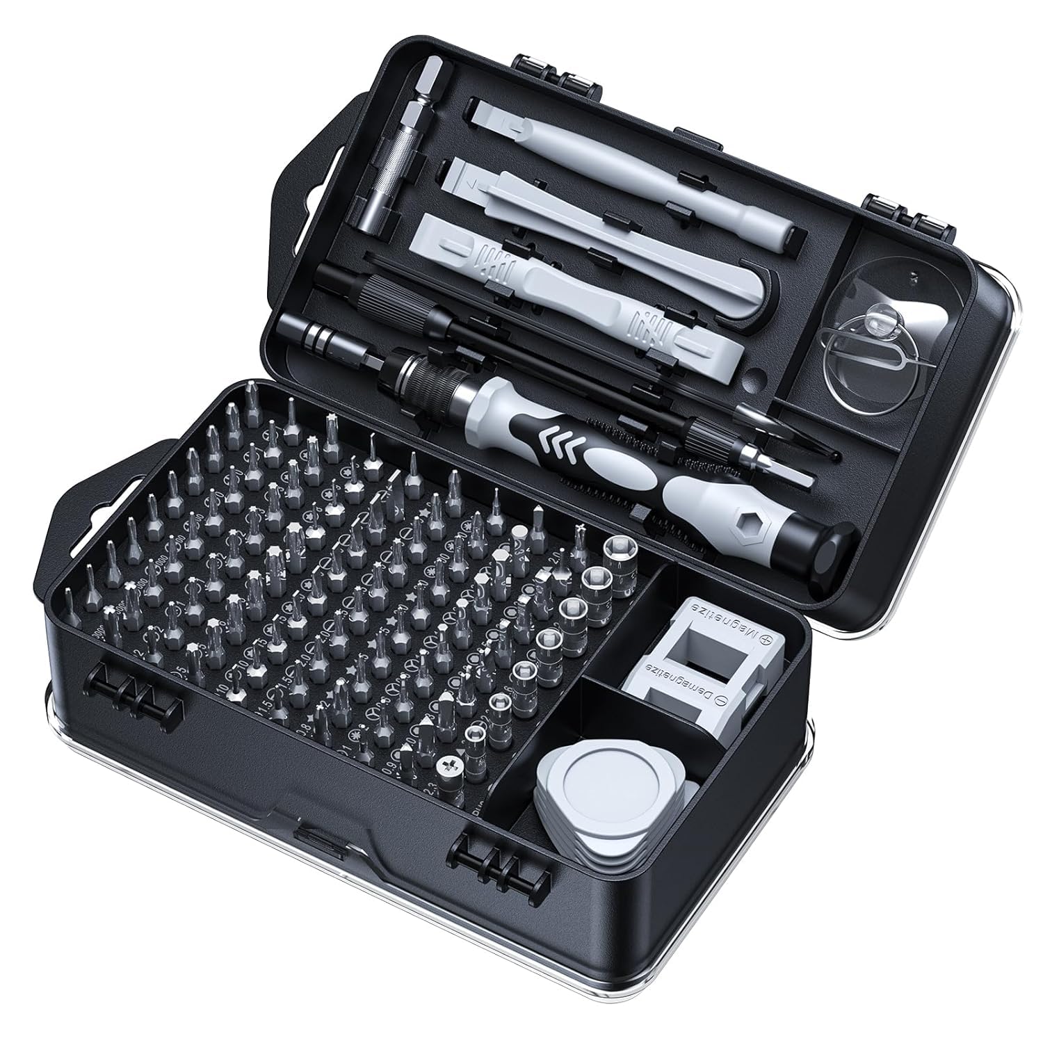 PEPONZ 115-in-1 Precision Screwdriver Set – Magnetic Mini Repair Tool Kit for Phone, Laptop, MacBook, Computer, Watch, Eyeglass & Electronics – Durable Small Screwdriver Set for Professionals