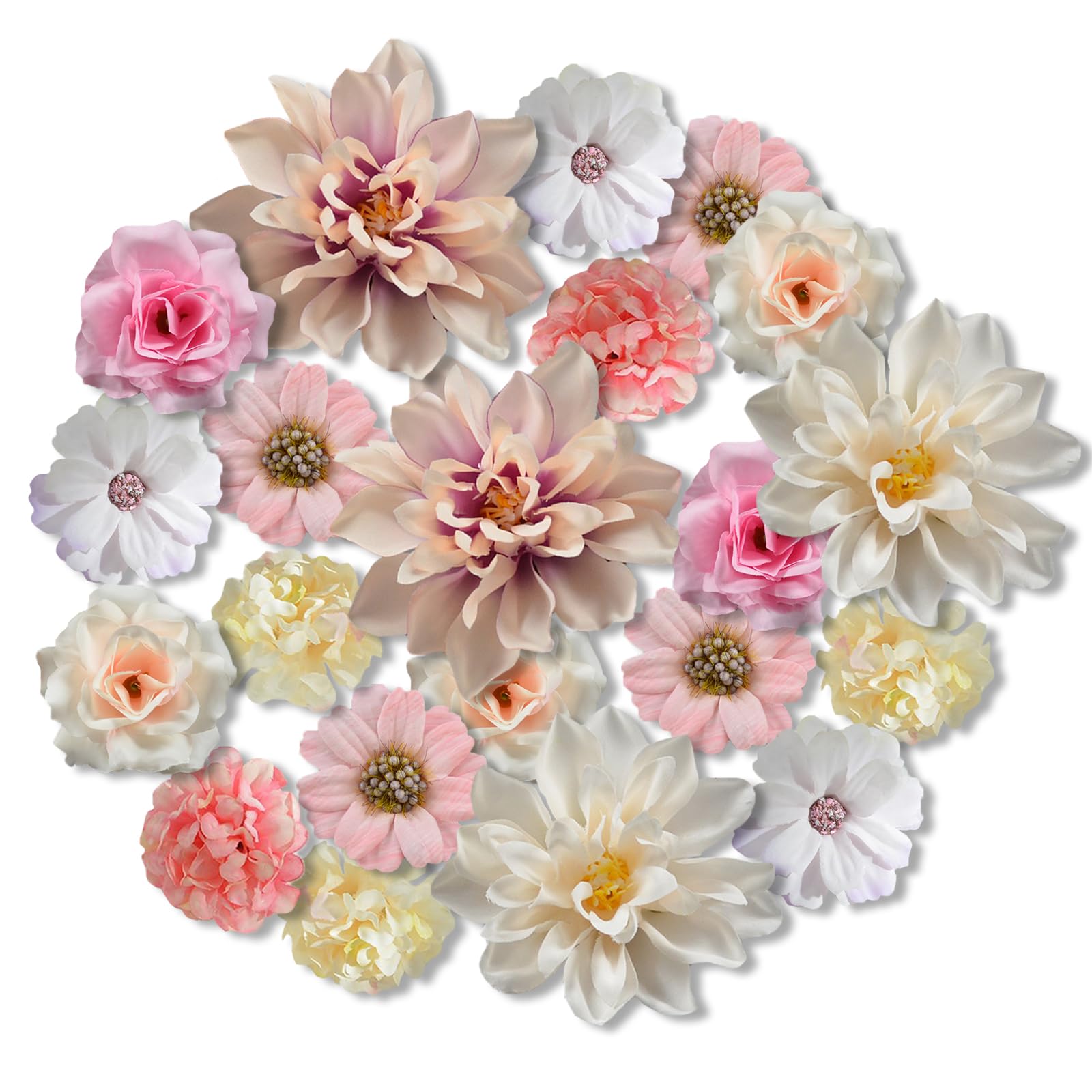 50 Fiori Finti Colorati - Decorazioni Per Matrimoni, Feste, Casa, DIY Con Stelo Cavo - Foto 6