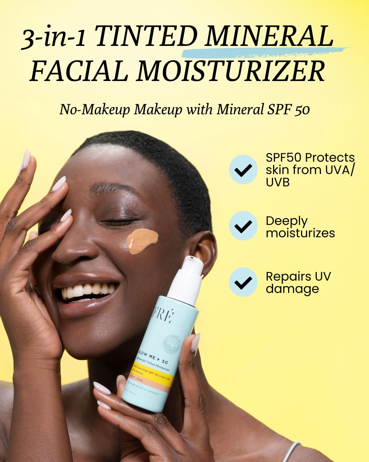 FRÉ Glow Me+ Tinted Mineral Facial Sunscreen SPF 50
