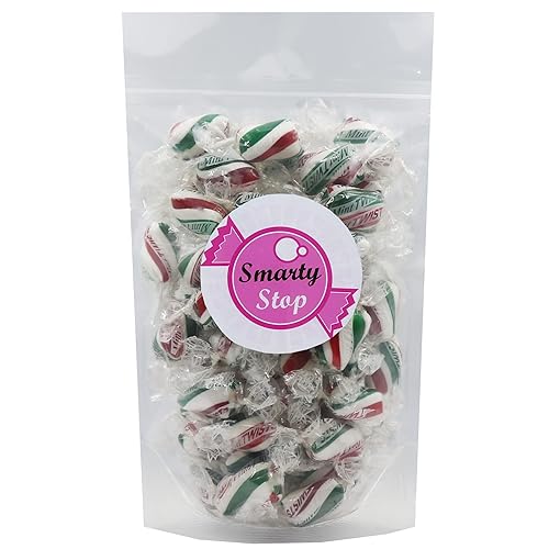 Miniatura 9 de Smarty Stop Twist All Flavor - Caramelos duros envueltos individualmente (rojo blanco azul menta, 5 libras (paquete de 1))