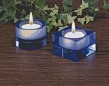 Biedermann & Sons H5053 Optic Blur Glass Tealight Holder