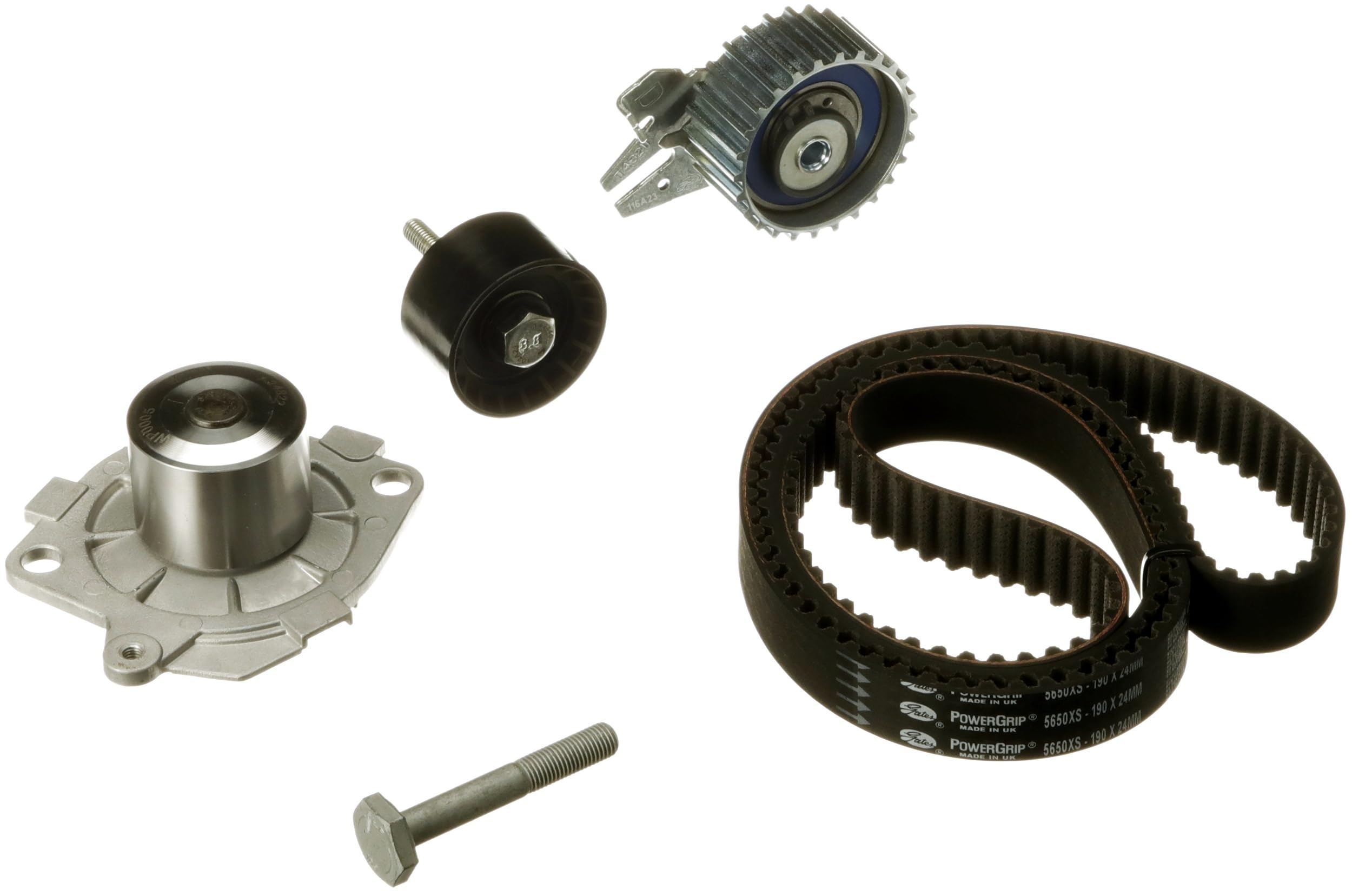 GATES KP25650XS Kit cinghia distribuzione pompa acqua N° denti: 190 24 mm con pompa acqua Compatibilità con OPEL ZAFIRA B A05 Astra H Hatchback A04 Astra H GTC A04, FIAT GRANDE PUNTO 199, ALFA ROMEO