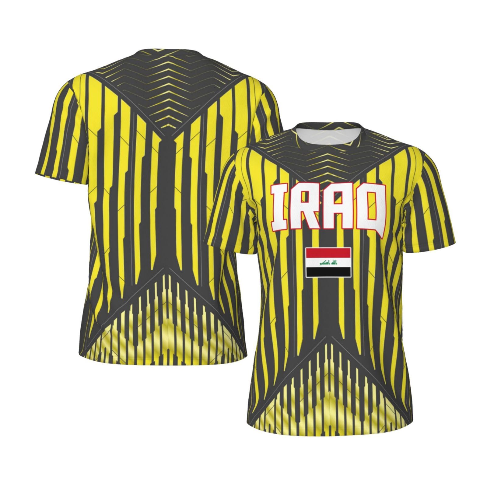 DABOYOZHZH Iraq Flag Cool Iraqans (21) Sports Jersey Mesh T-Shirt 3D Print for Running Cycling Soccer Tennis Fitness Climbing Shirts
