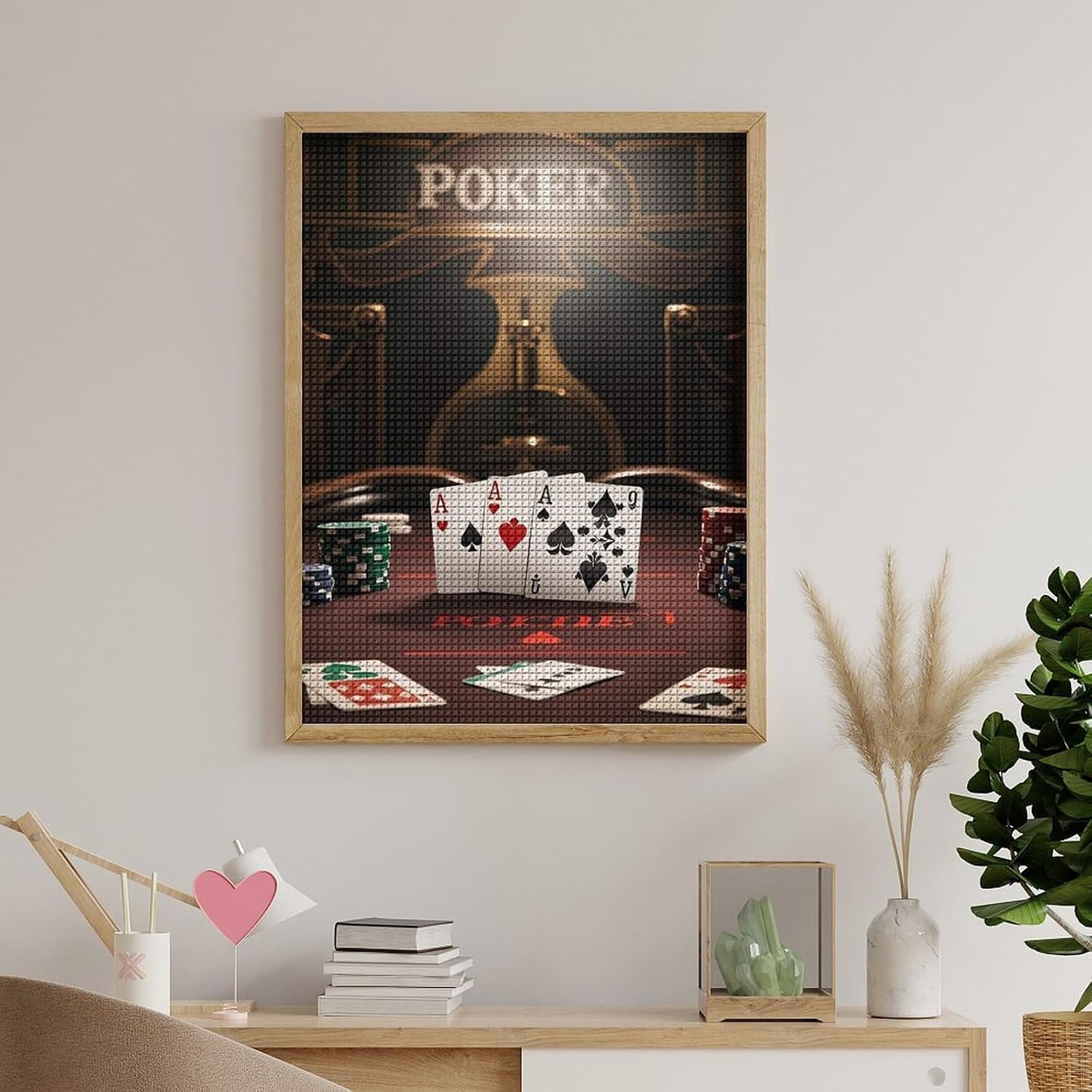 STVNKML 5D Diamond Painting Kit for Adults 12"x16" Full Drill DIY Poker Tournament Square Diamond Art Painting with Premium Tools HD Canvas, Creative Decor Craft Gift image 5