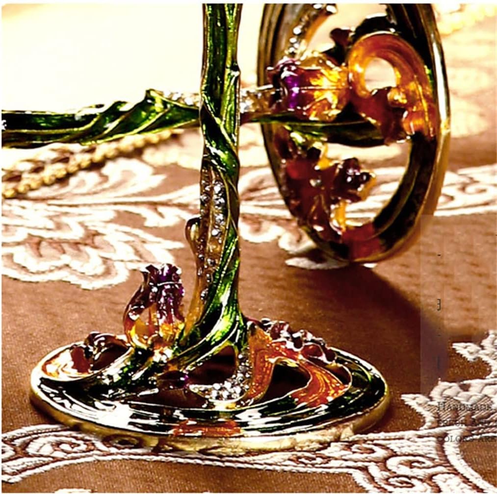 European Enamel Color Crystal Red Wine Glass Decanter Set Home Goblet 4pcs