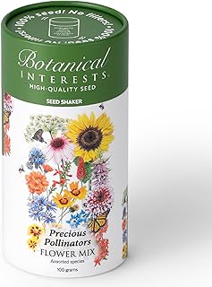 Botanical Interests Precious Pollinators Flower Mix Seed Shaker – Covers...