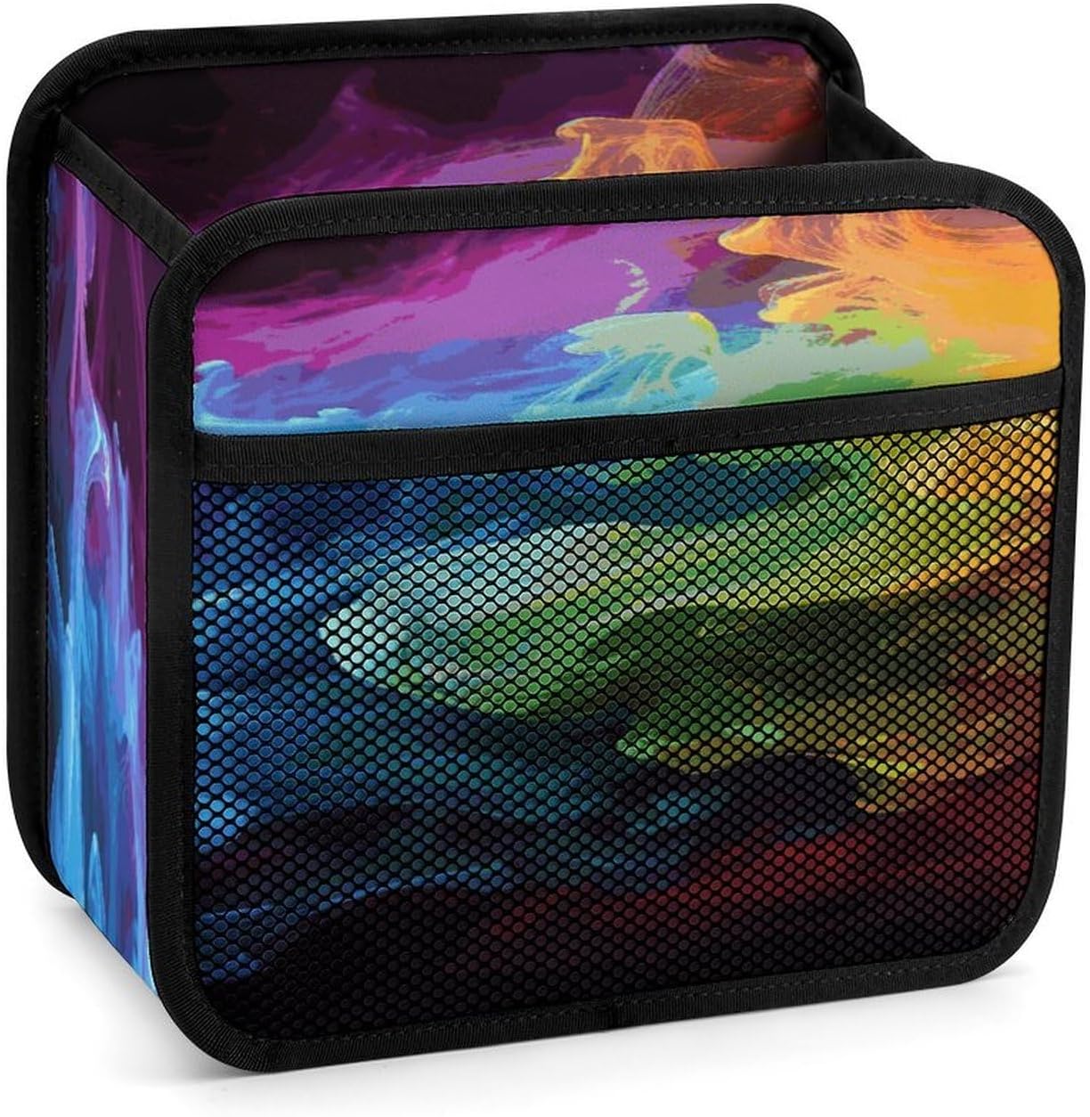 Rainbow Smoke Car Seat Back Organizer Large Capacity Car Backseat Organizer Multipurpose Car Seat Back Hanging Bag Practical Auto Travel Accessories for Campers