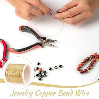 Gold Wire for Jewellery Making Crafting 328FT 100M 0.4MM 26 Gauge