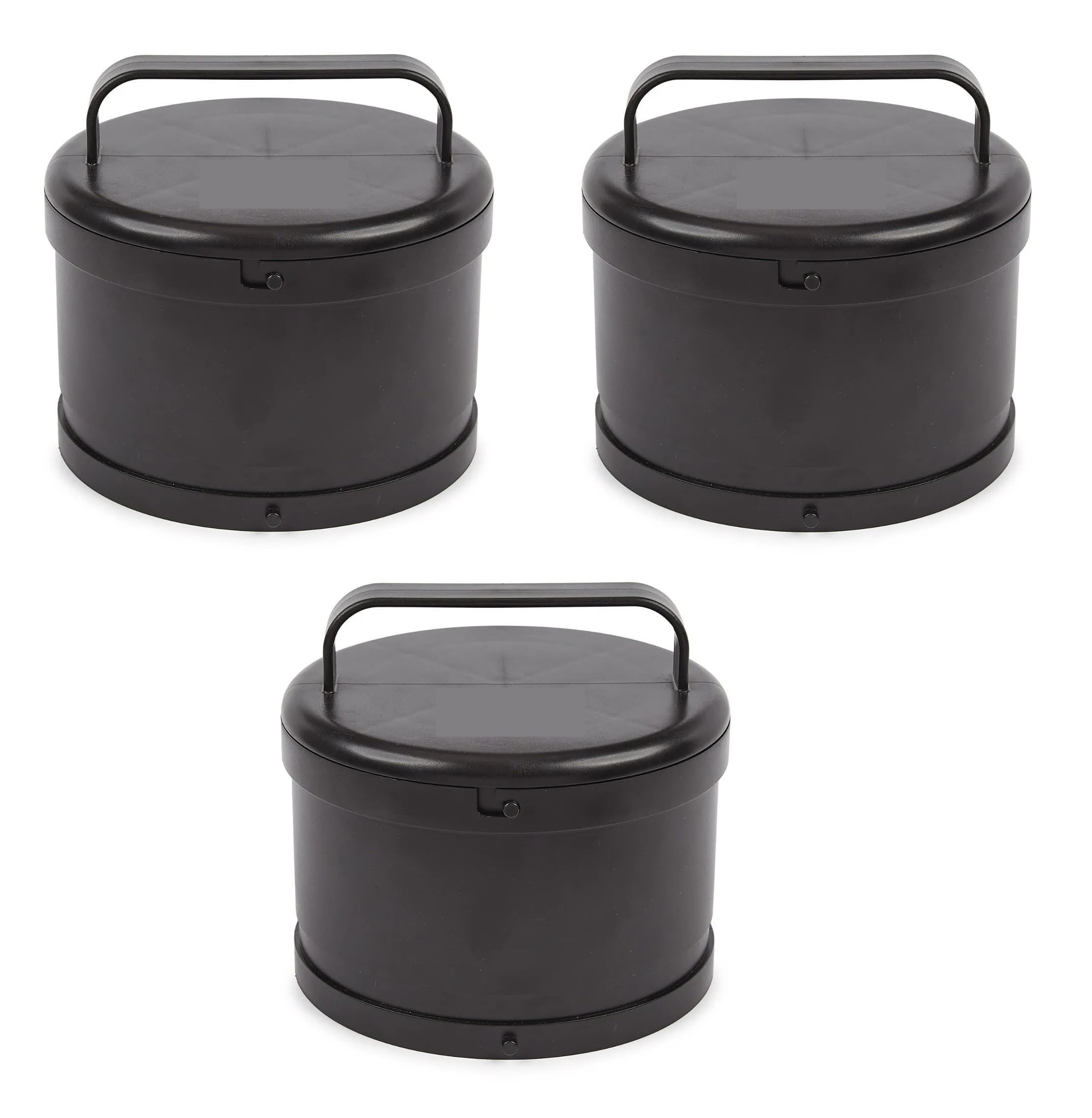 MPP Clipper Blade Wash Caddy Barber Stylist and Groomer Organizer Cleaner Storage (3 Blade Caddies), Black