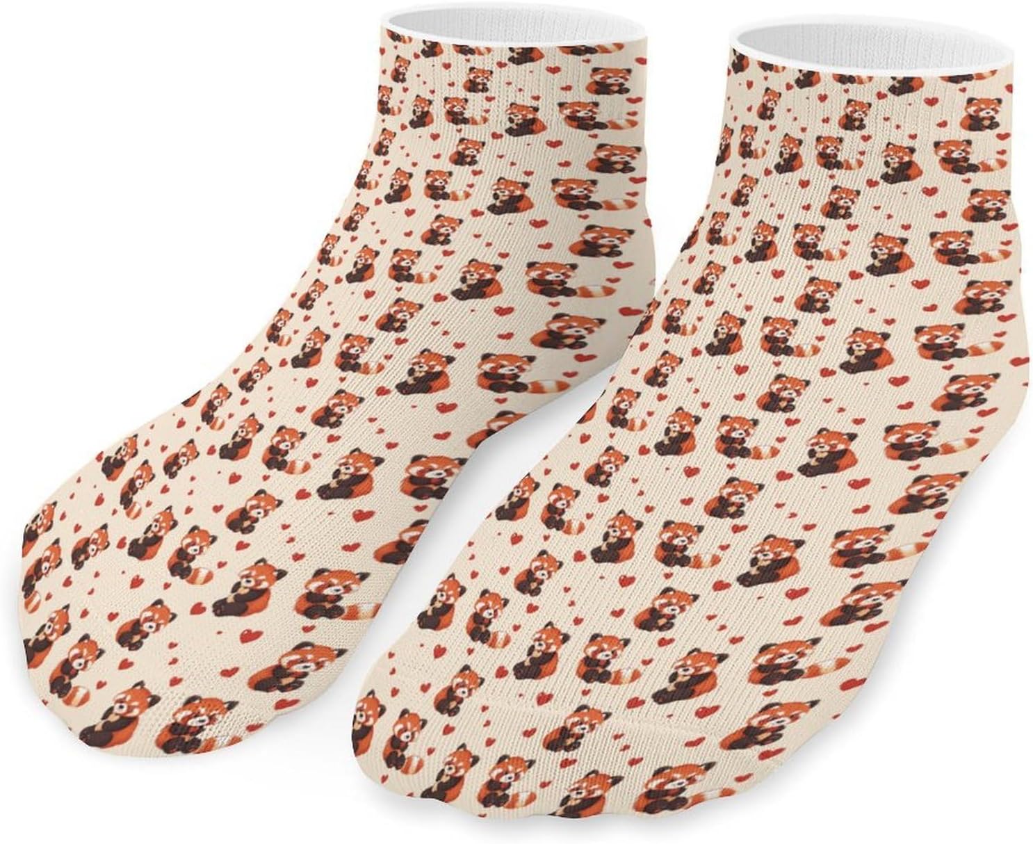 Cute Red Panda Ankle Socks for Men Women Low Cut Crew Sock Casual Sports Clothing
