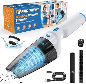 Handheld Vacuum Cleaner, 9500PA Car Vacuum Cordless Portable with Powerful Suction, Lightweight Car Vacuums with Large-Capacity Battery, Hand held Vacuum Cordless for Car/Home/Pet