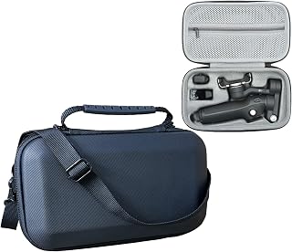 Xmaspanda Osmo Mobile 7P Carrying Case - Protective Shoulder Bag for DJI OM 7/7P Gimbal Stabilizer & Accessories, Black