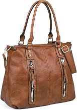 Gladdon Hobo Bags for Women Large Capacity Top Handle Bags with Multi Pocket Tote Shoulder Handbags Faux Leather Crossbody Bag for Work School Travel