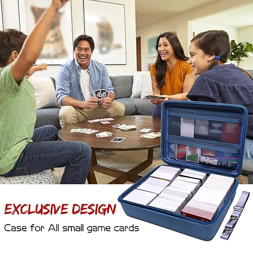 Miniatura 6 de L LTGEM Card Game Case Compatible with Cards Against HumanityMagic the GatheringUNOPokemenBaseballFootball Cards 3000+, Trading Card Storage Box