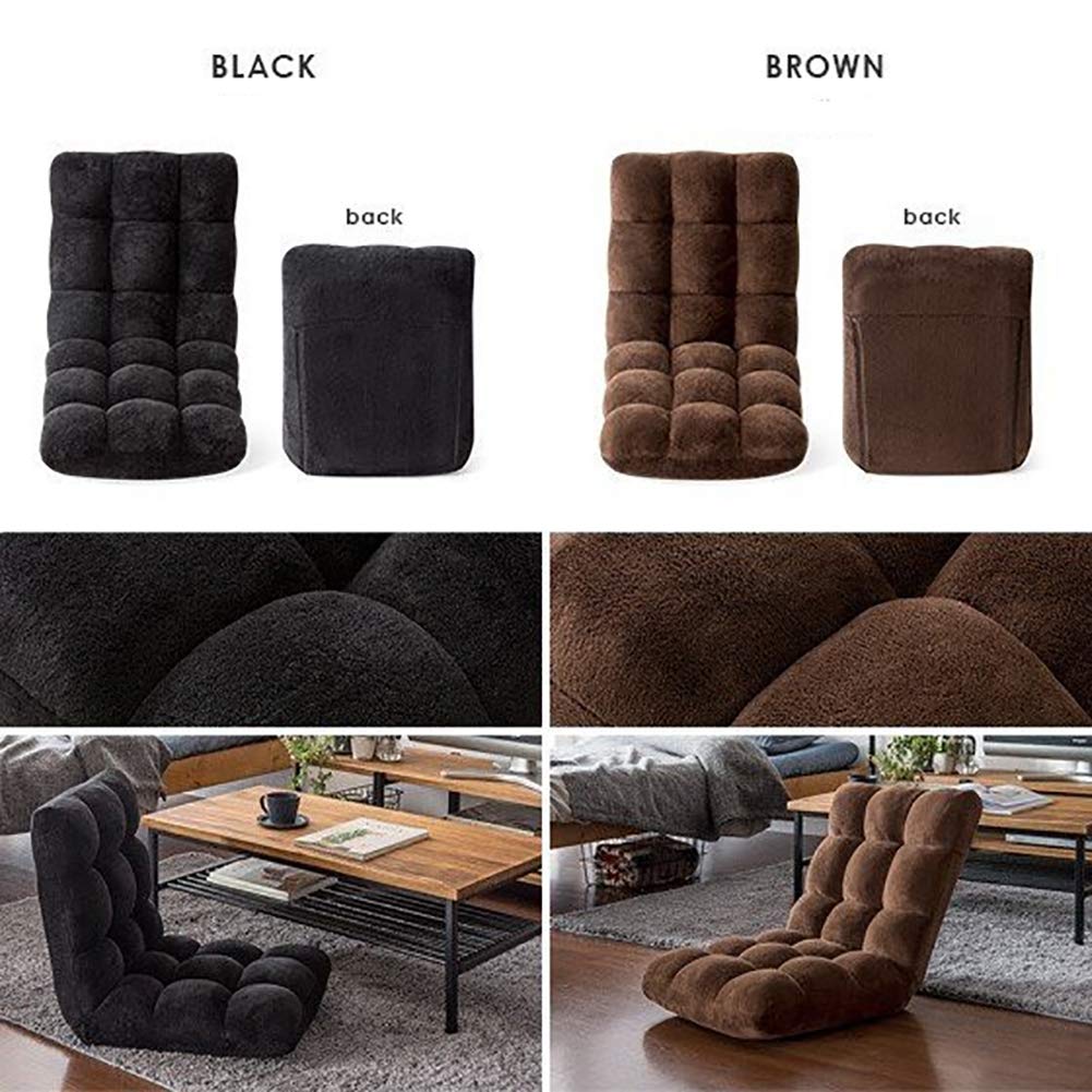 Czarne krzesło leniwieckie, mini krzesło składane w czasie wolnym, do biura, pojedyncza sofa outdoorowa, przenośne krzesło – Pearl Cotton Tube zielona trawa