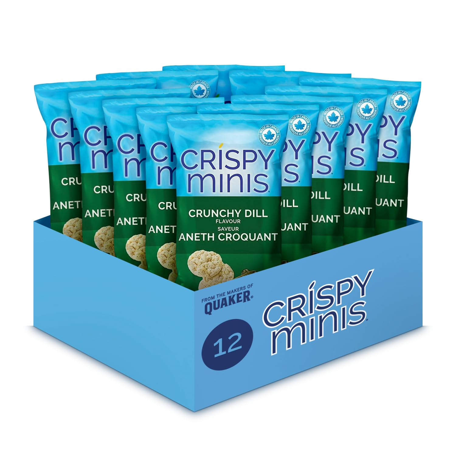 Quaker Crispy Minis Crunchy Dill (Pack of 12)