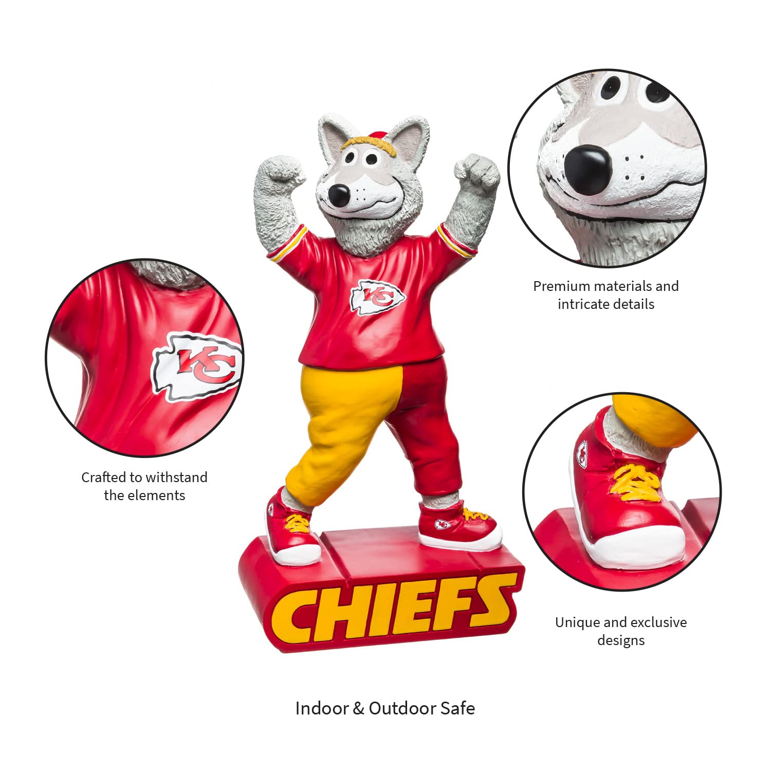 NFL ハドルス カンザスシティ チーフス マスコット PVC フィギュア NFL ハドルス カンザスシティ チーフス マスコット PVC