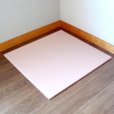 Amazon 国産 フロア カラー畳 ピンク 床暖房対応 畳職人の作るフローリングの床に合う 縁なし 薄型 置き畳 新潟モール イ草 畳 マット