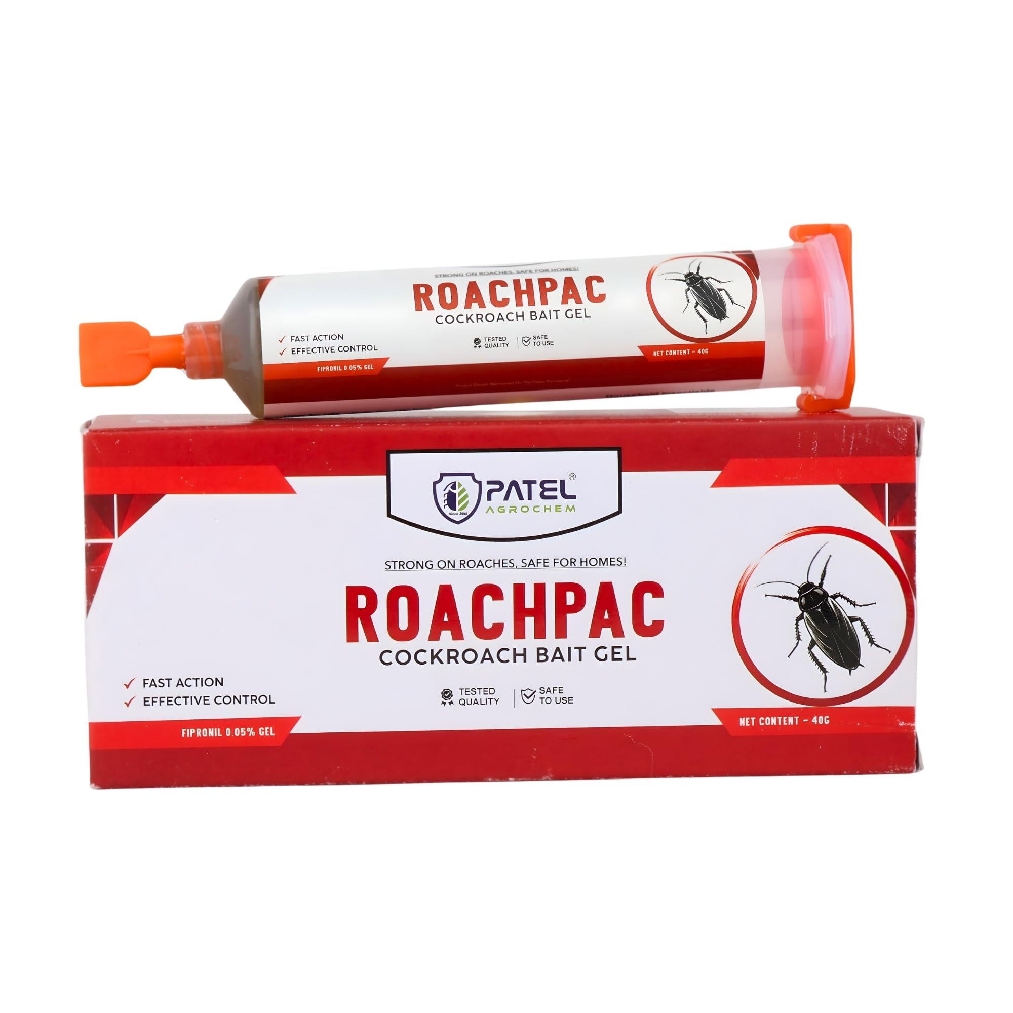 ROACHPAC Cockroach Bait Gel 40g | Fast Action Gel for Kitchen, Bathroom & Home | Effective Crack & Crevice Control | Long-Lasting Roach Killer for All Cockroach Types-image-46