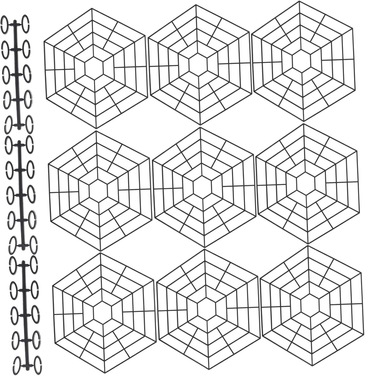 10pcs Six Angle Protective Netting Durable Plastic Fish Guards for Outdoor Use Effectively Prevents Bird Fish
