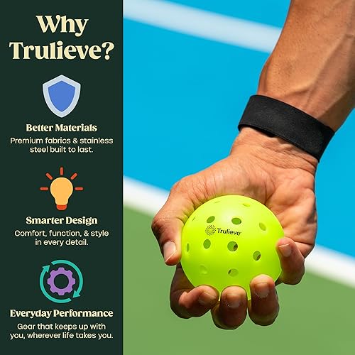 Miniatura 3 de Juego de 4 bolas de pickleball para exteriores, diseño moldeado rotacional de 40 agujeros, peso de 0.92 onzas para un rebote consistente, resistente