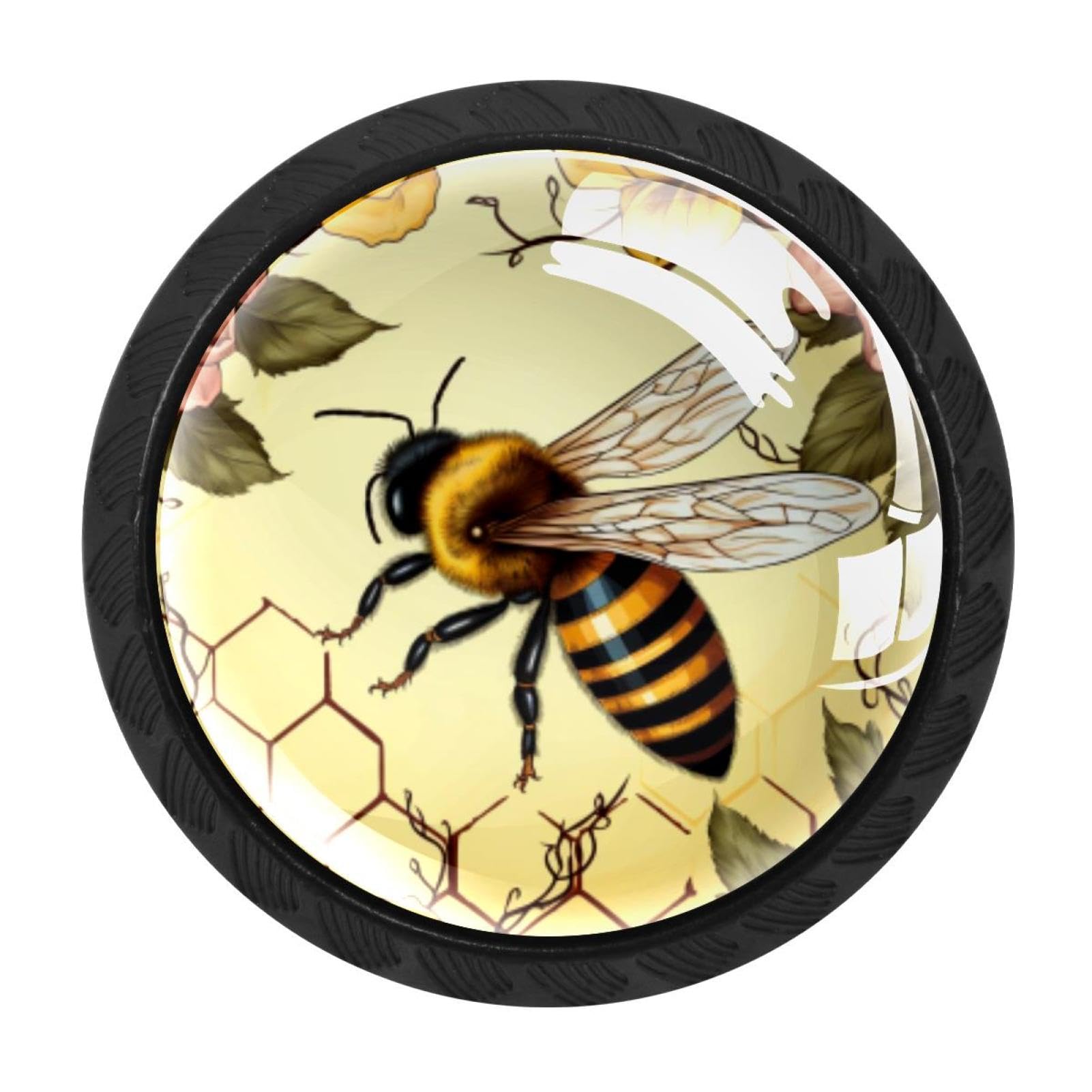 Chenzzzz Multicolored 06 4 Pack Black Starry Bee Cabinet Pulls Kitchen Cabinet Handles Ideal For Cabinet,Drawer,Cupboard And Wardrobe