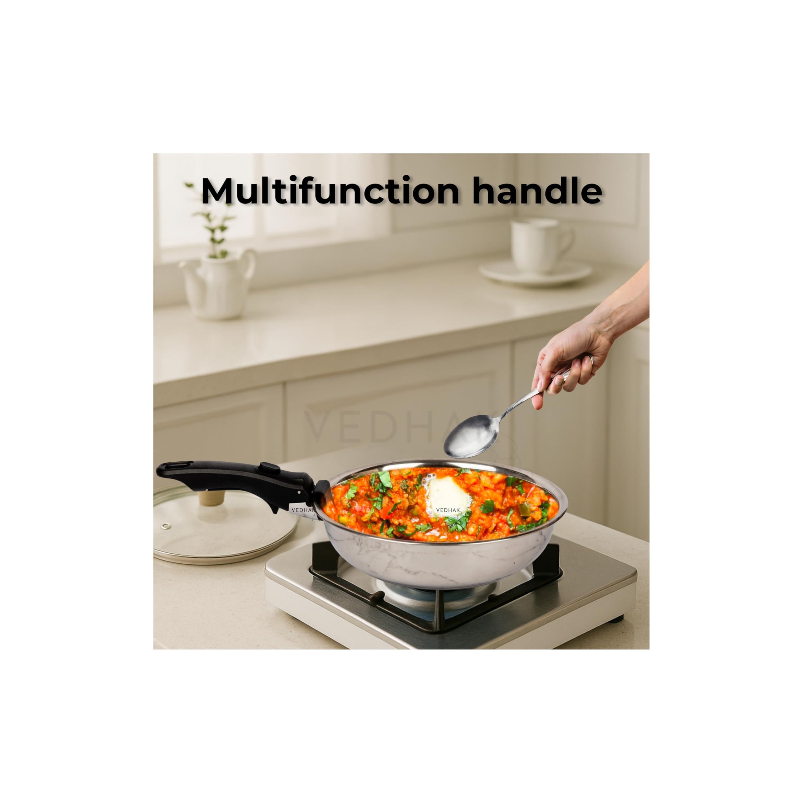 Pull Handle Multipurpose/Removable Handle for Kitchen Cookware - Uncoated Detachable Pan and Pot Dismountable Clip Grip. — Amazon image 7