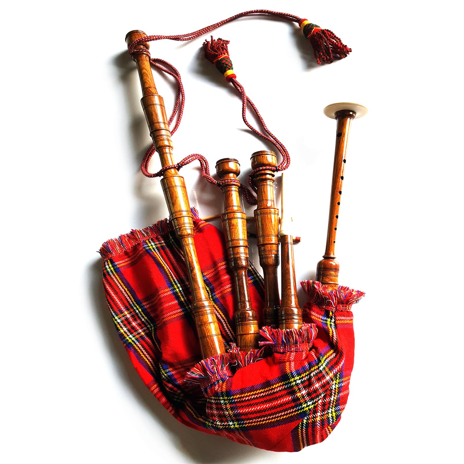 Traditional Folk Musical Instruments Highland Bagpipe Full Wooding Rosewood Bagpipes Free Tutor Book & Bag