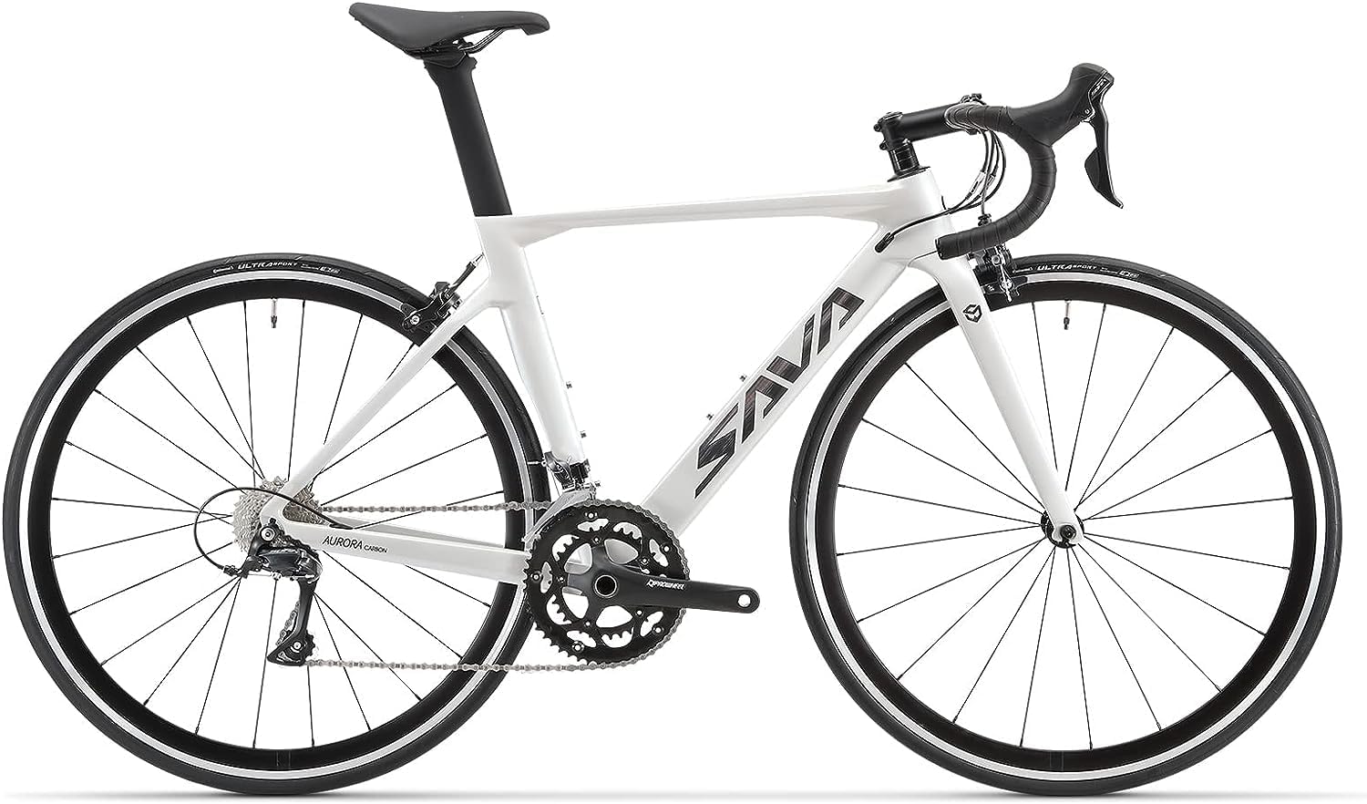 Carbon Road Bike for Beginners - Adult Racing Bicycle with Shimano SORA 18-Speed, Lightweight Carbon Fiber Frame & Fork, Double V-Brake