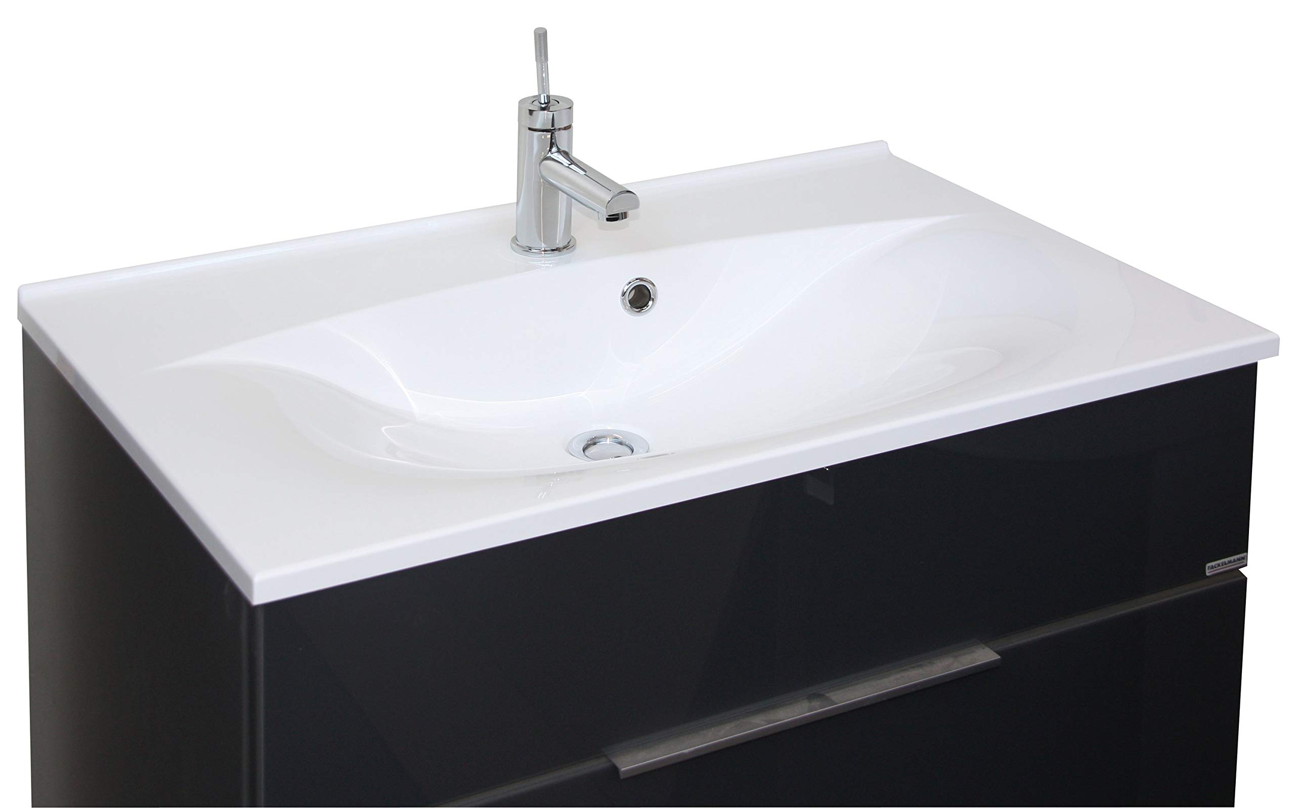 FACKELMANN Gussbecken CAPRI, Weiß, 50 x 80 x 14,5 cm