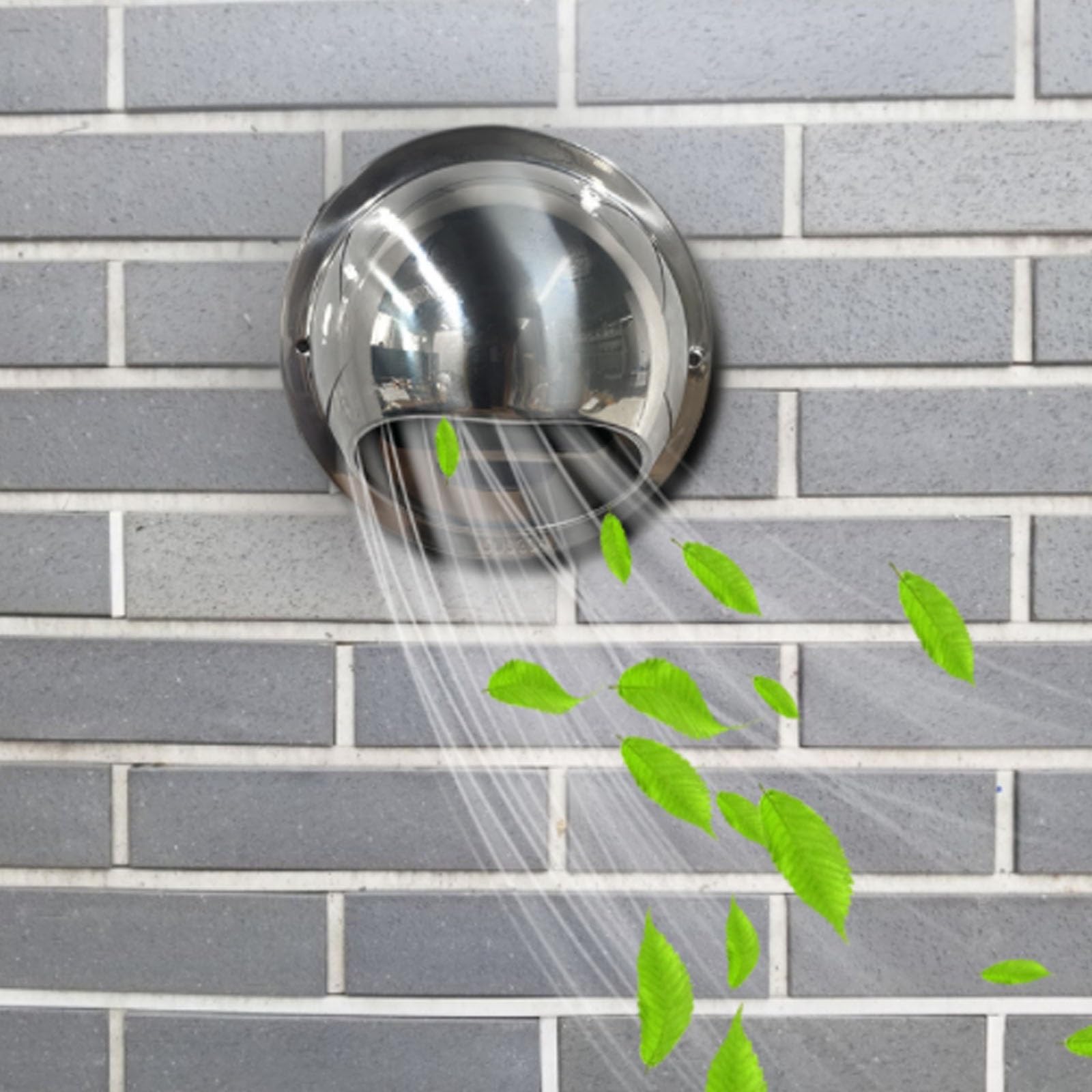 AYCDL Ventilating Fan 304 Stainless Steel Air Vent Dryer Vent Cover 2-11.8inch Wall Vent Outlet Exhaust Hood Indoor and Outdoor Vent Cover,A-2