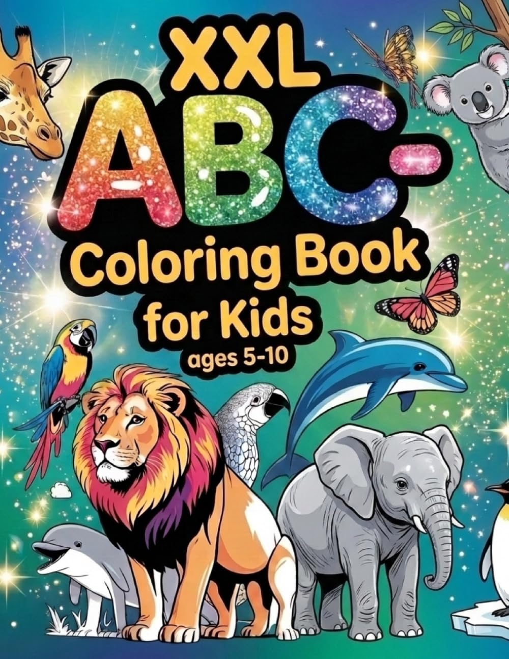 ABC Coloring Book for Kids Ages 5–10 / 54 Animal Designs from Around the World | Fun & Educational Alphabet Coloring Book: A Fun and Engaging Activity ... Boys & Girls (Malbücher für Gross und Klein)