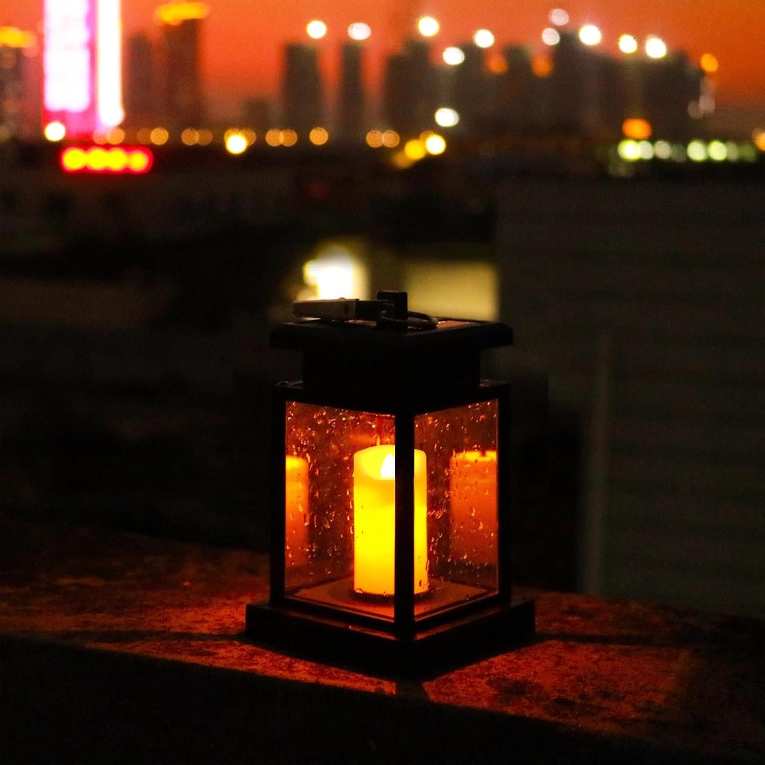QIDEA 2”X4” Outdoor Flameless LED Candles with Remote Timer, Battery Operated Flickering Waterproof Pillar Candle Lights for Halloween Christmas Garden Wedding Decorations 2 Pack