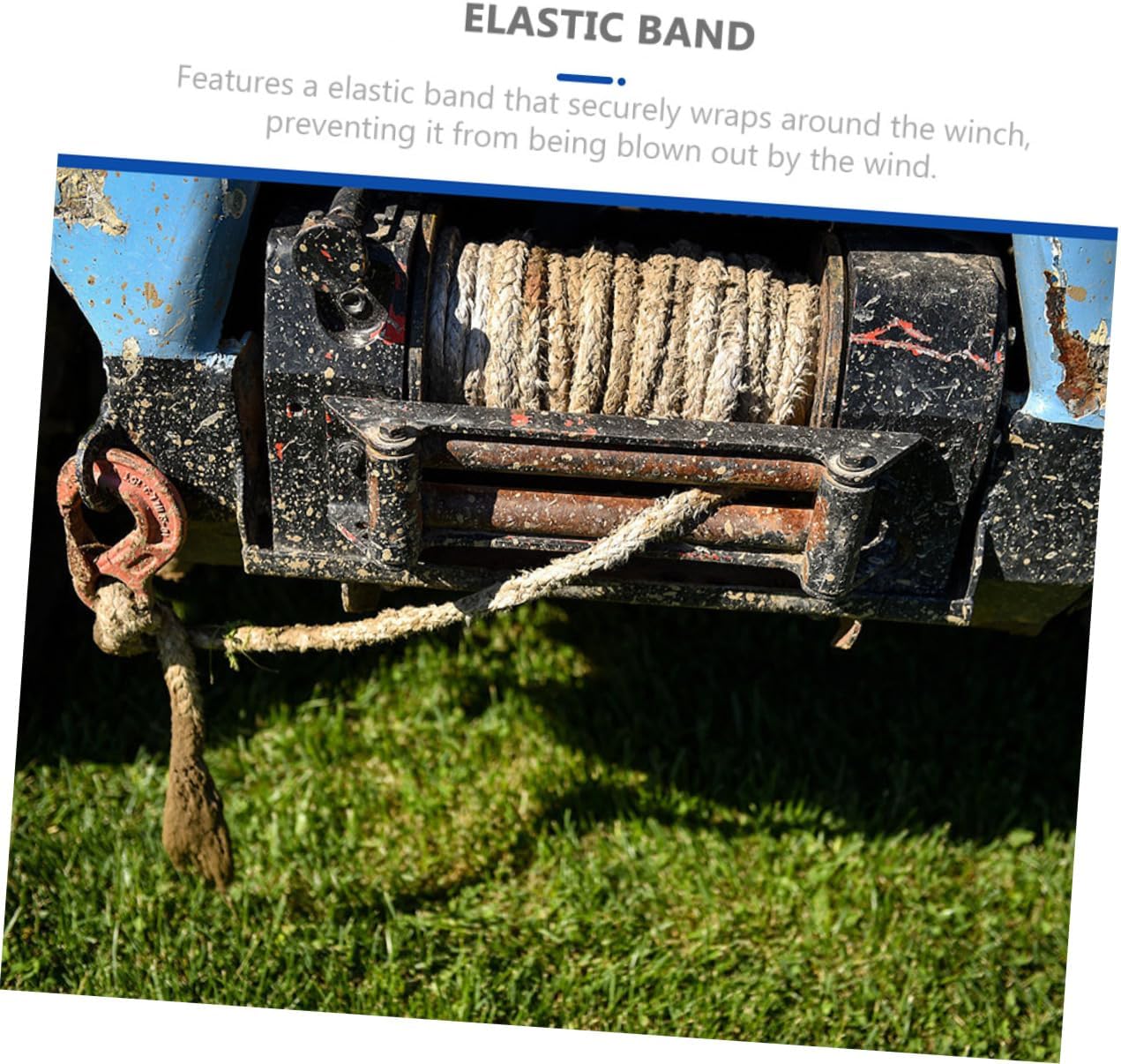 Mipcase 2pcs Oxford Fabric Winch Covers Heavy Duty Electric Boat Winch Breathable and Optimal Defense against Wind and Scratches
