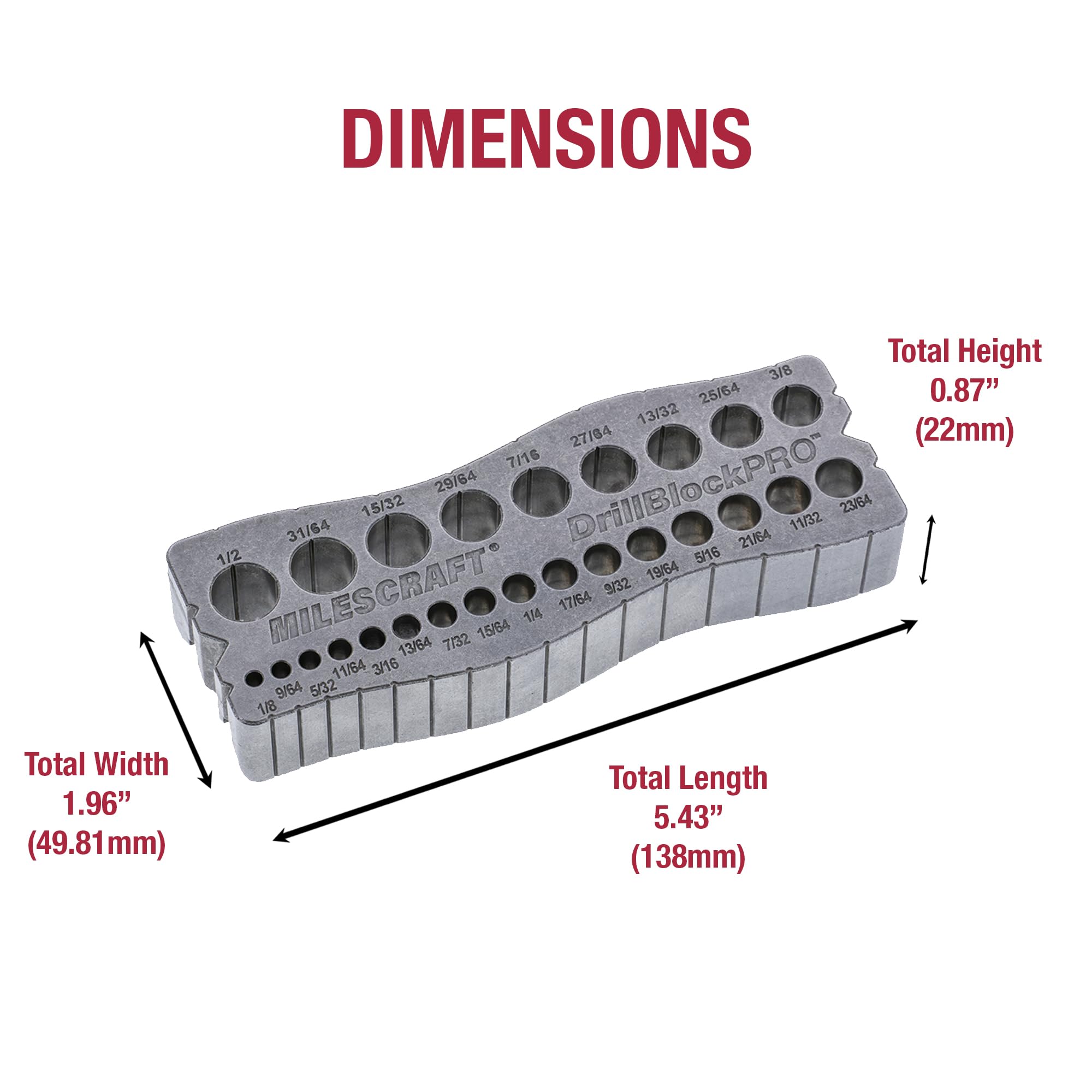 Milescraft Drill Block PRO - 25 Drill Guides -13 Milescraft Drill Block PRO - 25 Drill Guides -13