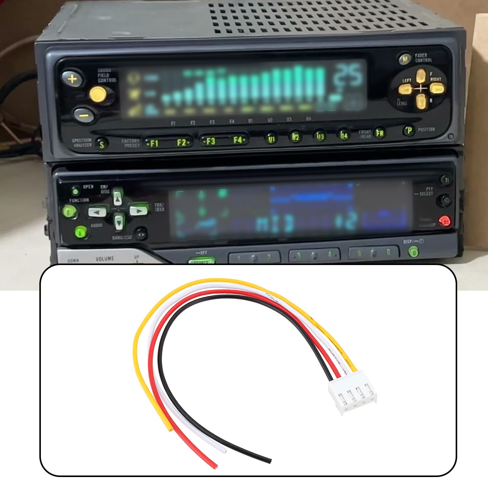 4-pin Wire Harness Power Plug For Pioneer DEQ-7200 Italy