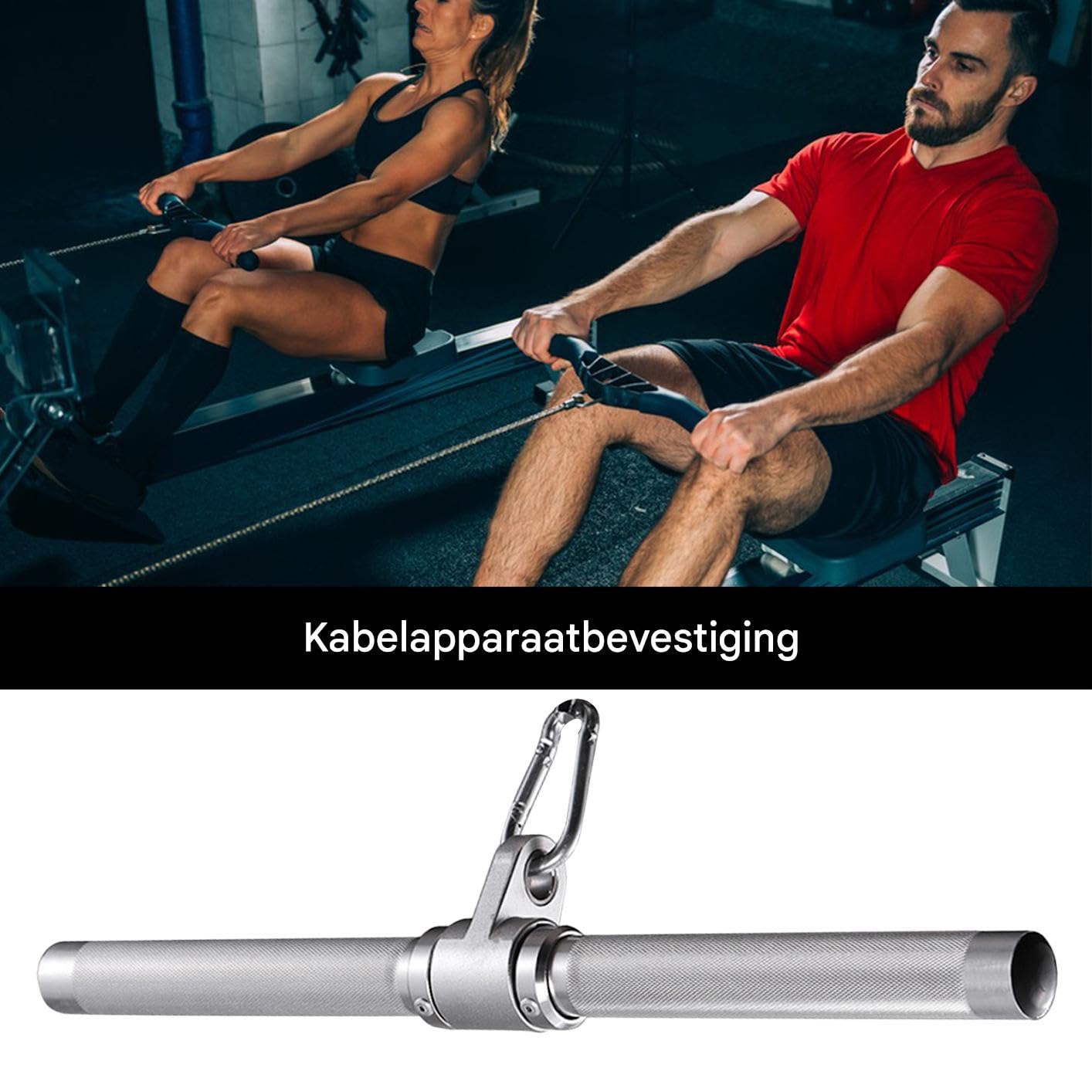 Accesorio para Máquina de Cable | Pull Down Stang Para Entrenamiento | Muscular - Gimnasio de Entrenamiento Muscular para Entusiastas del Fitness, Hombres, Mujeres, Atletas, Instructores, Deportis