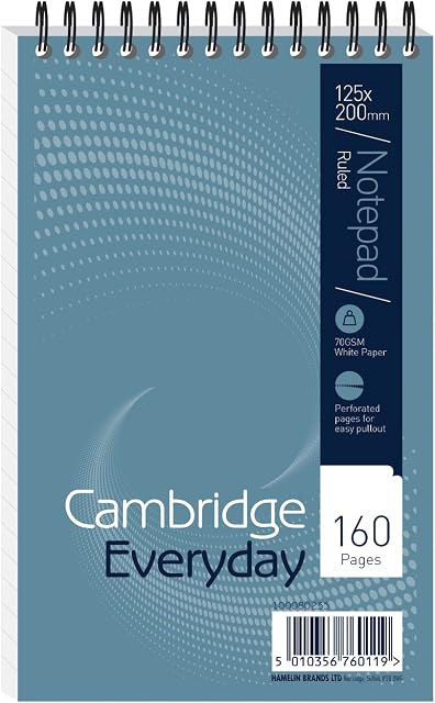Cambridge Ruled and Perforated Reporters Notebook (Pack of 10)