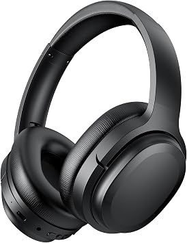 Hybrid Active Noise Cancelling Headphones, Transparency Mode, Hi-Fi Audio, Deep Bass, Wireless Over Ear Bluetooth Headphones, 30H Playtime, Foam Ear Cups, Clear Calls for Travel Home Office Pair