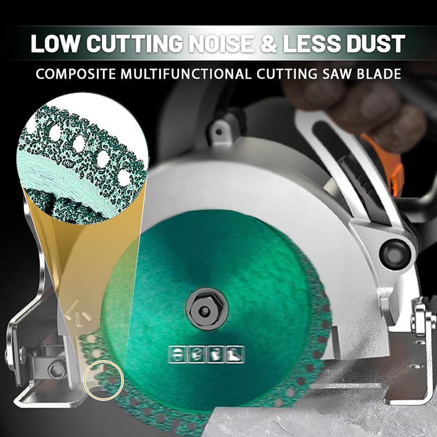 Composite Multifunctional Cutting Saw Blade,2026 New Indestructible Disc for Grinder,Multi-Functional Cutting Disc for Wood,Metal,Plastic, Pcv,Ceramic Tile, Glass,Acrylic, Aluminum (10pcs)