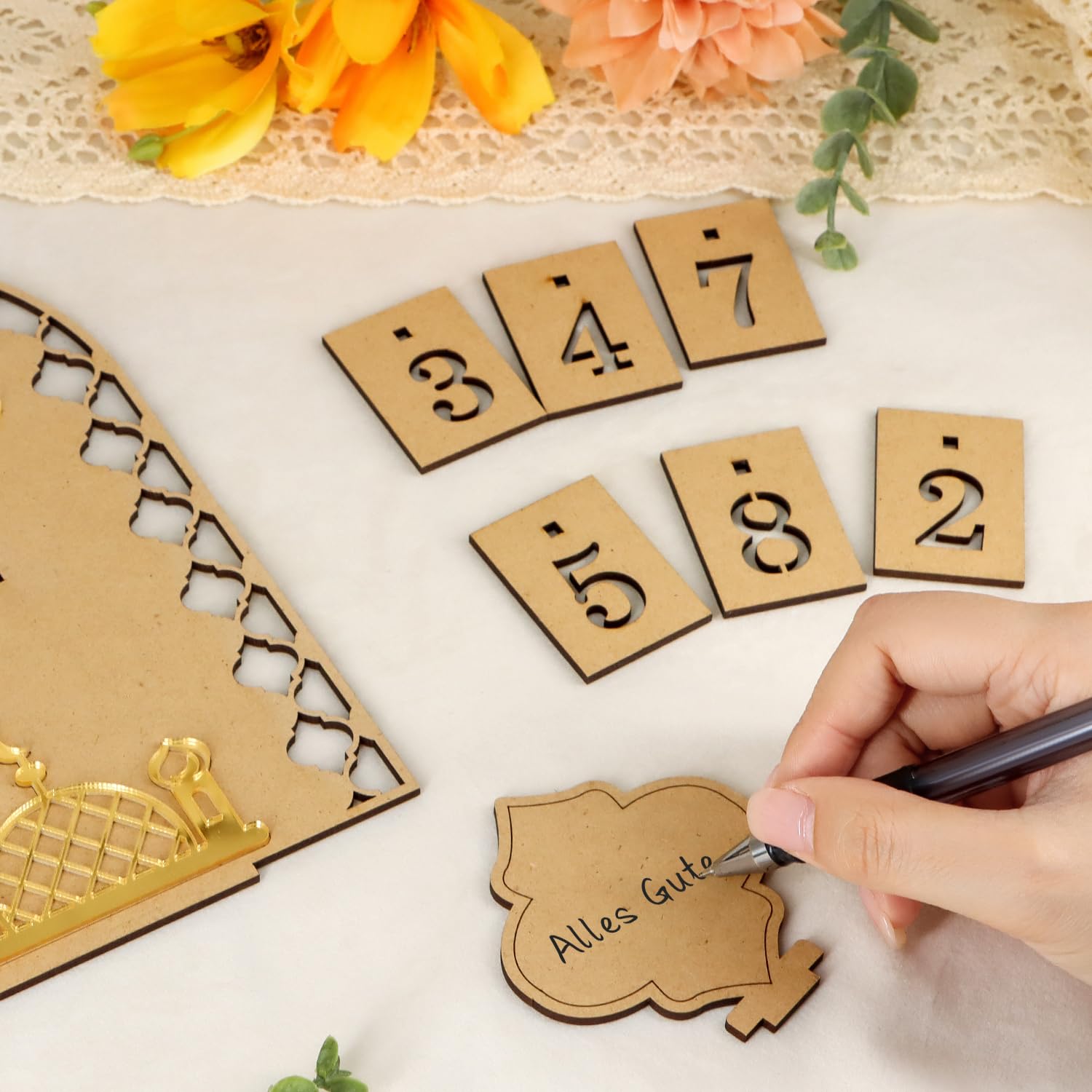 Giftota Calendrier du Ramadan avec guirlande lumineuse LED, décoration Ramadan en bois, décoration Ramadan Mubarak, décoration Aïd Mubarak, calendrier Ramadan pour enfants, familles Giftota Calendrier du Ramadan avec guirlande lumineuse LED, décoration Ramadan en bois, décoration Ramadan Mubarak, décoration Aïd Mubarak, calendrier Ramadan pour enfants, familles