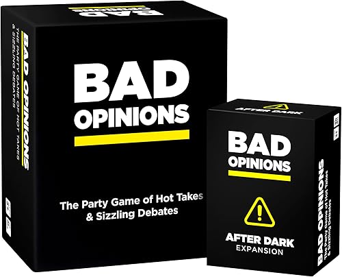 Bad Opinions Juego de fiesta - Juego base + juego de expansión After Dark