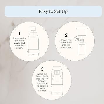 Vitruvi Air Waterless Diffuser + Forest Frost Waterless Diffuser Scent Refill