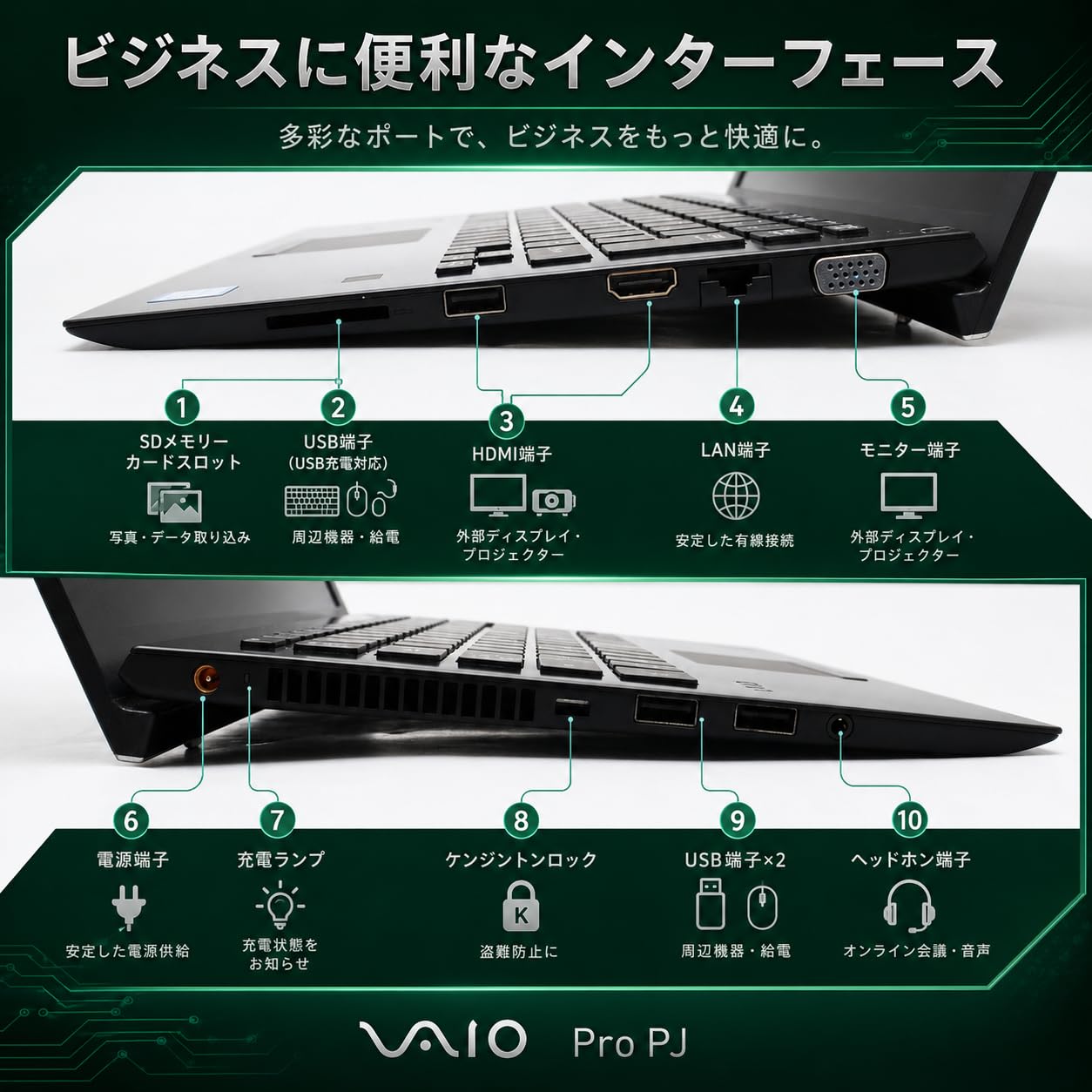 Amazon.co.jp: 【整備済み品】ノートパソコン VAIO Pro PJ 12.5型 第10